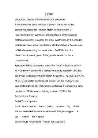 eukaryotic translation initiation factor 3, subunit M