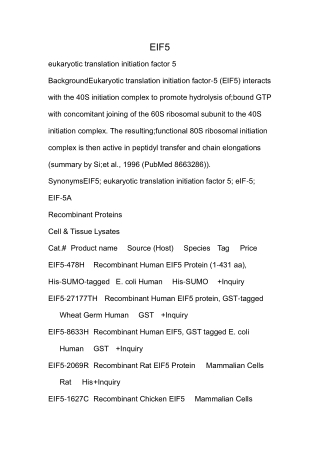 eukaryotic translation initiation factor 5