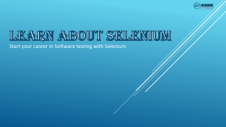 Learn About Selenium | Selenium Training In Gurgaon