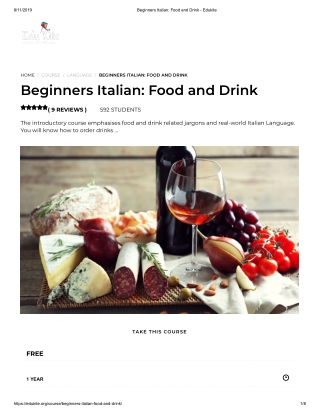 Beginners Italian_ Food and Drink - Edukite