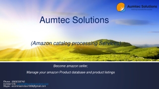 Amazon catalog processing Services