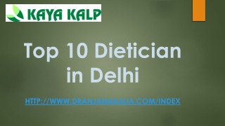 Top 10 Dietician in Delhi-Dr Anjana Kalia