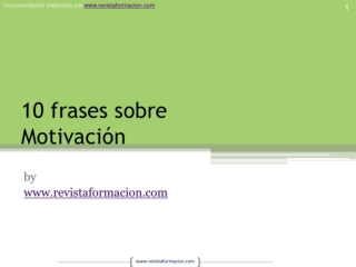 10 frases sobre motivación