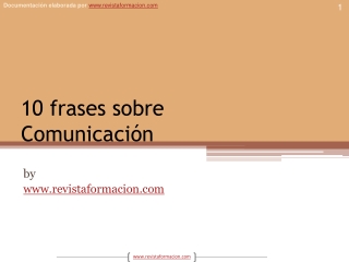 10 frases sobre comunicación