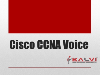 Cisco CCNA Voice