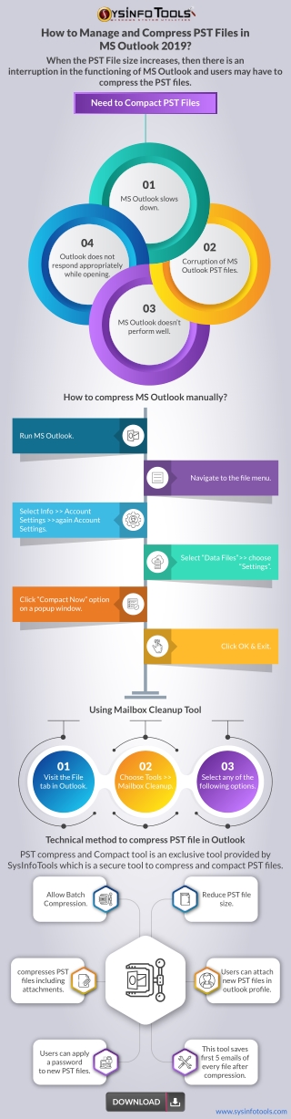 Ways to manage and compress PST files in MS Outlook