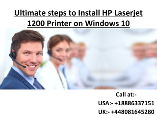 Ultimate steps to Install HP Laserjet 1200 Printer on Windows 10