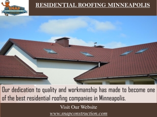 Residential Roofing Minneapolis