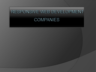 Responsive Web Development Companies