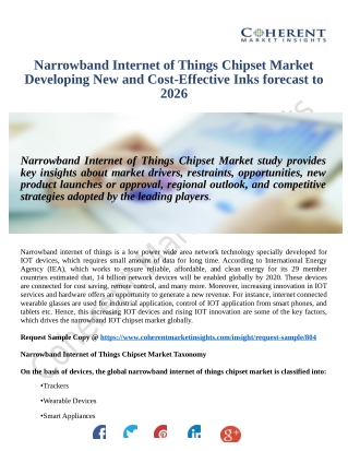 Narrowband Internet of Things (IoT) chipset Market 2026: Research Methodology Focuses On Exploring Major Factors Influen