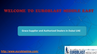 WELCOME TO EUROBLAST MIDDLE EAST