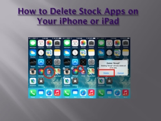 How to Delete Stock Apps on Your iPhone or iPad