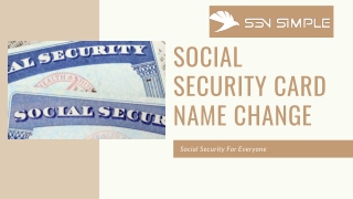 Social security card name change