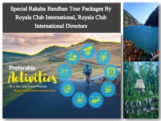 Book a Tour Packages by Royals Club International – Offer Valid 15th August