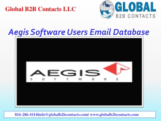 Aegis Software Users Email Database