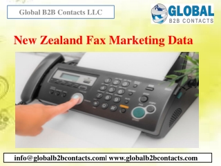 New Zealand Fax Marketing Data