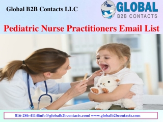 Pediatric Nurse Practitioners Email List