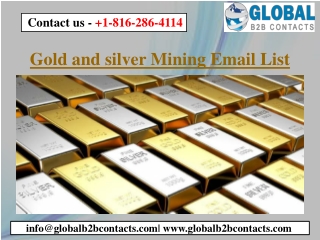 Gold and silver Mining Email List