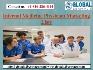 Internal Medicine Physician Marketing Lists