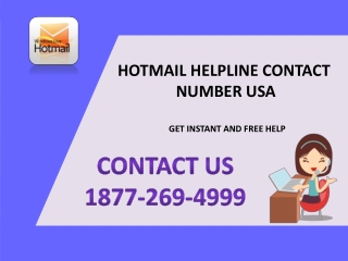 How Do I Get My Hotmail Account Back?| Hotmail Helpline Number USA 1877-269-4999