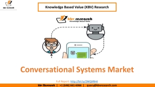 Conversational Systems Market Size- KBV Research