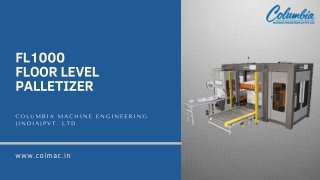 Features of FL1000 Floor Level Palletizer | Columbia Machine