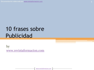 10 frases sobre publicidad