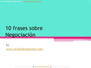 10 frases sobre negociacion