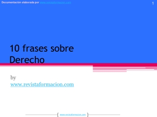 10 frases sobre derecho