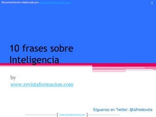 10 frases sobre inteligencia