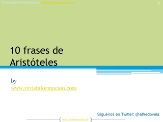 10 frases de Aristoteles