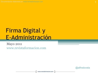 Firma digital y e administracion