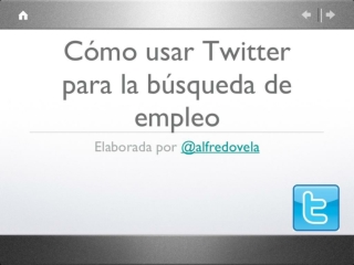 Twitter para búsqueda de empleo