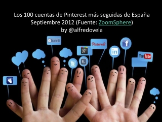 Las 100 cuentas con más seguidores en Pinterest de España