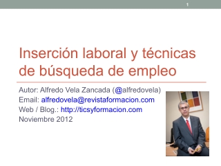 Inserción laboral y técnicas de búsqueda de empleo 2012