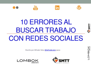 10 errores al buscar trabajo con las redes sociales