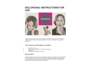 DICLOFENAC INSTRUCTIONS FOR USE