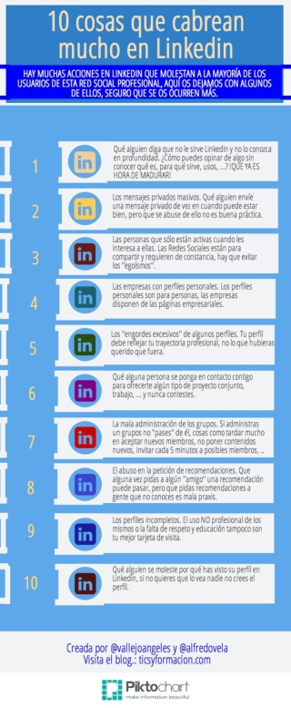 10 cosas que cabrean mucho en Linkedin