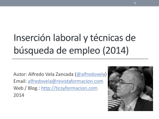 Inserción laboral y técnicas de búsqueda de empleo 2014