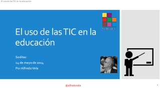 El uso de las TIC en la educación