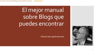 El mejor manual sobre Blogs que puedes encontrar