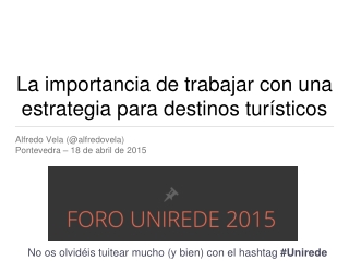 La importancia de trabajar con una estrategia para destinos turísticos