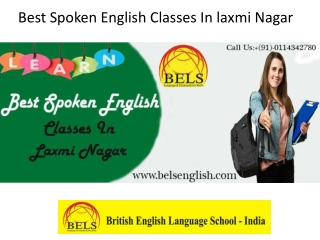 Best Spoken English Classes In laxmi Nagar