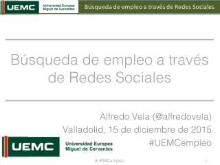 Búsqueda de empleo a través de Redes Sociales