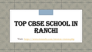 Top CBSE School in Ranchi