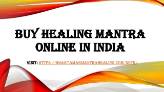 Buy healing Mantra online in India