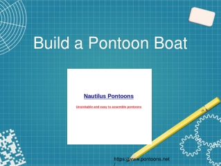 Build a Pontoon Boat