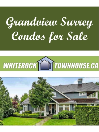 Grandview Surrey Condos for Sale