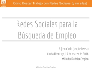 Redes Sociales para la Búsqueda de Empleo