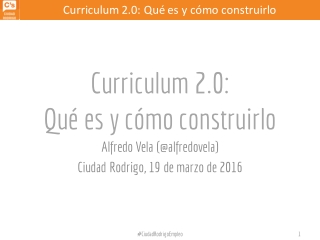 Curriculum 2.0: Qué es y cómo construirlo